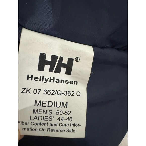 VTG Helly Hansen Men’s Parka Coat Jacket Blue Green Size M - Picture 4 of 5